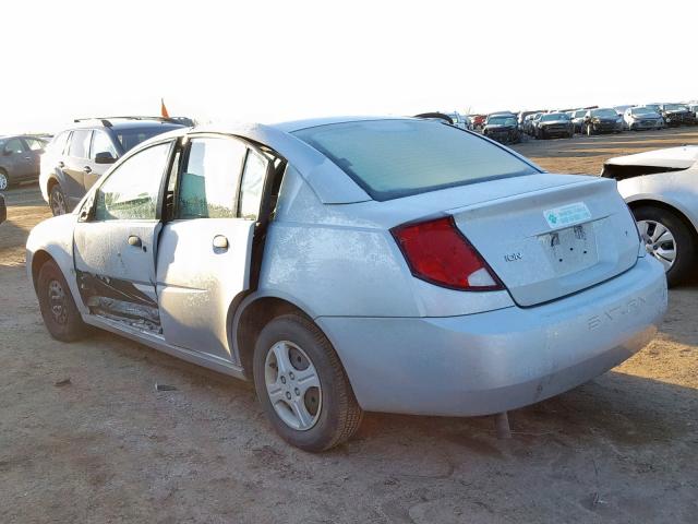 1G8AG52FX4Z126053 - 2004 SATURN ION LEVEL SILVER photo 3