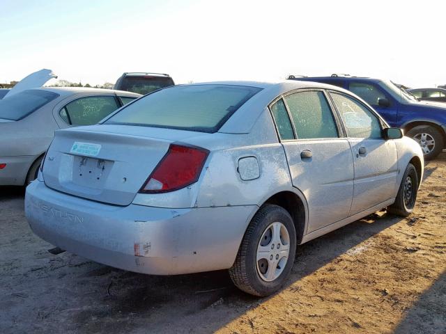 1G8AG52FX4Z126053 - 2004 SATURN ION LEVEL SILVER photo 4