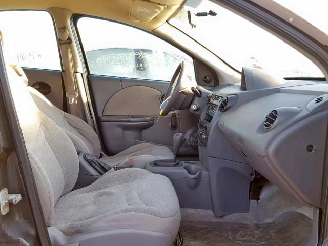 1G8AG52FX4Z126053 - 2004 SATURN ION LEVEL SILVER photo 5