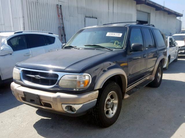 1FMDU64E4YZB24788 - 2000 FORD EXPLORER E BLUE photo 2