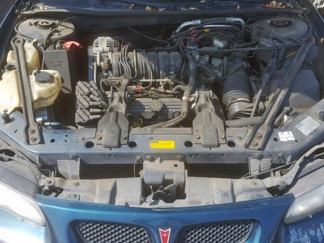 1G2WP12K6VF276105 - 1997 PONTIAC GRAND PRIX GREEN photo 7