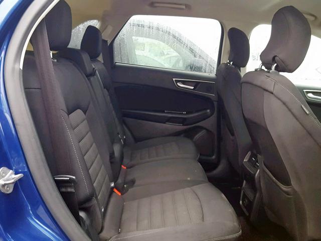 2FMTK3J81FBC22627 - 2015 FORD EDGE SEL BLUE photo 6