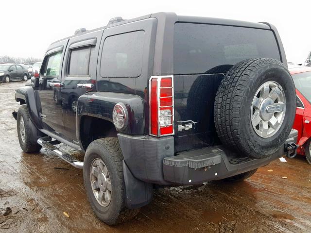 5GTEN13EX88110337 - 2008 HUMMER H3 BLACK photo 3