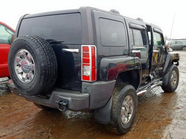 5GTEN13EX88110337 - 2008 HUMMER H3 BLACK photo 4