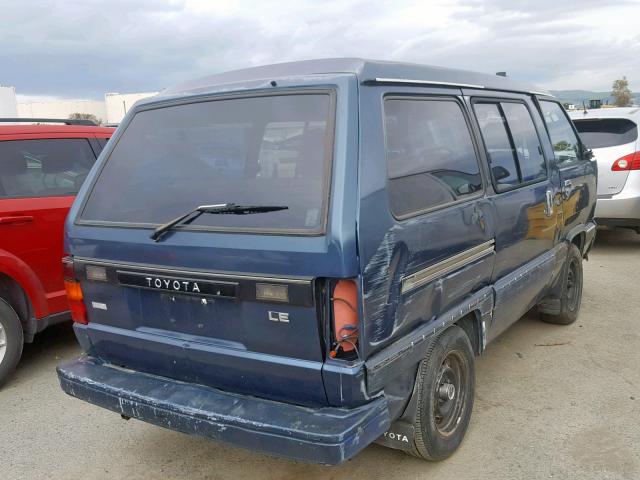 JT3YR26W9H5031864 - 1987 TOYOTA VAN WAGON BLUE photo 4