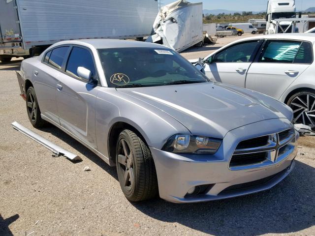 2C3CDXHG6EH215028 - 2014 DODGE CHARGER SX SILVER photo 1