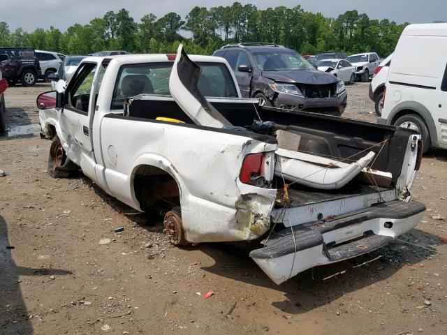 1GTCS14581K107063 - 2001 GMC SONOMA WHITE photo 3