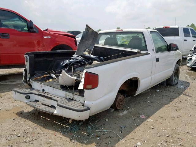 1GTCS14581K107063 - 2001 GMC SONOMA WHITE photo 4