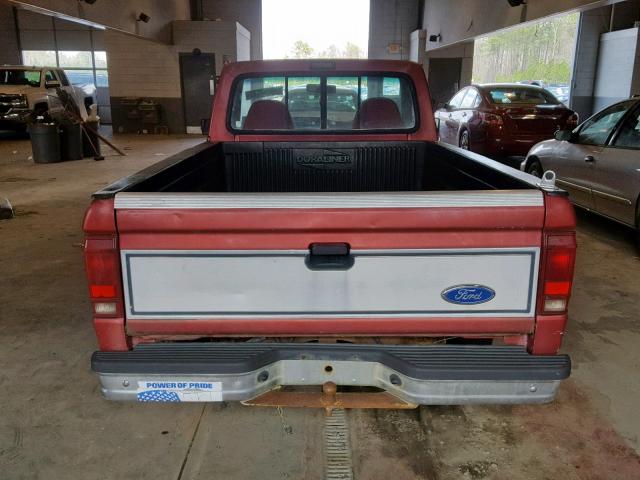 1FTCR10A6MUD37465 - 1991 FORD RANGER RED photo 6