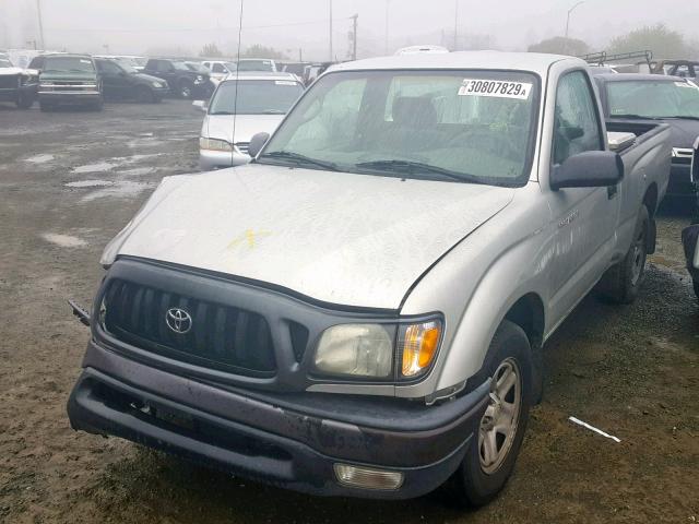 5TENL42N34Z408317 - 2004 TOYOTA TACOMA SILVER photo 2