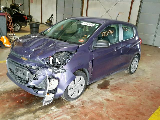 KL8CA6SA8HC731362 - 2017 CHEVROLET SPARK LS PURPLE photo 2