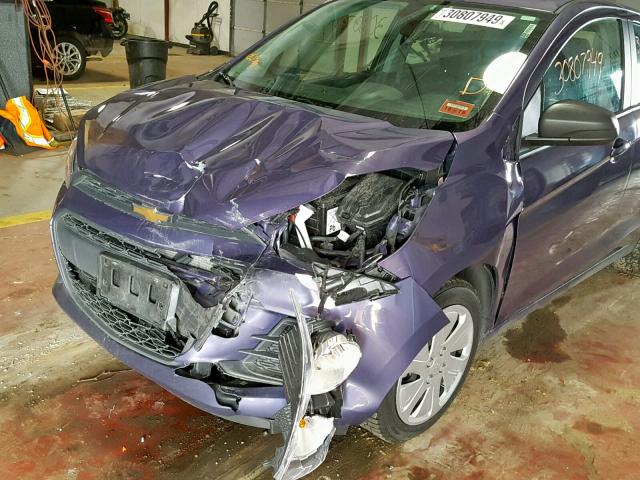 KL8CA6SA8HC731362 - 2017 CHEVROLET SPARK LS PURPLE photo 9