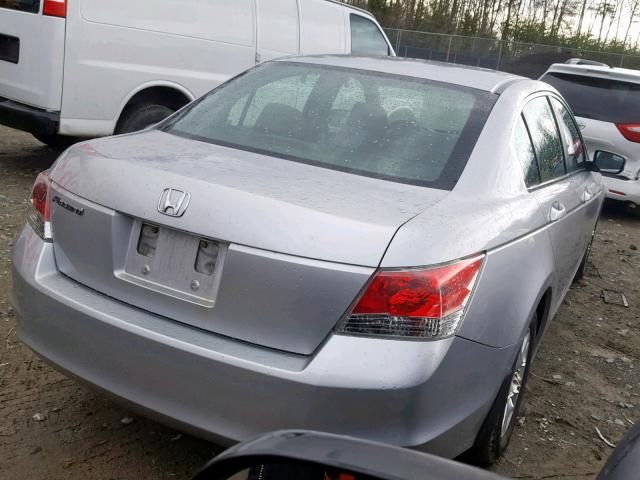 1HGCP26448A001044 - 2008 HONDA ACCORD LXP SILVER photo 4