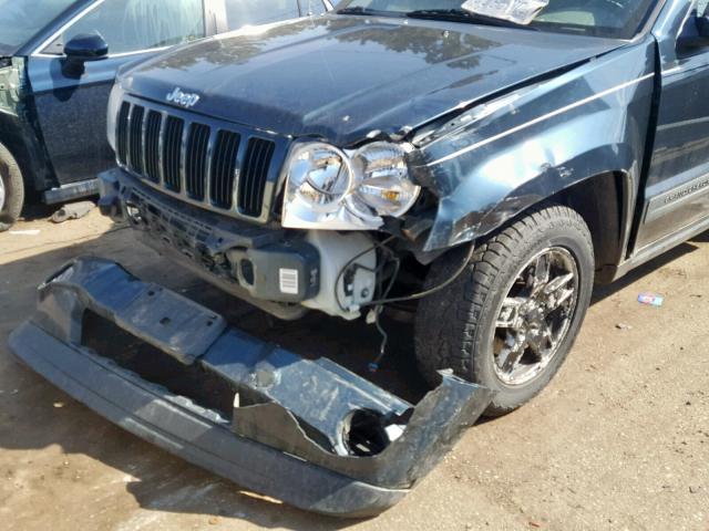 1J4GR48K05C652652 - 2005 JEEP GRAND CHER GREEN photo 9