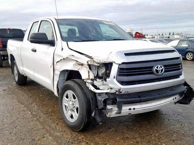 5TFRU5F13EX033324 - 2014 TOYOTA TUNDRA DOU WHITE photo 1