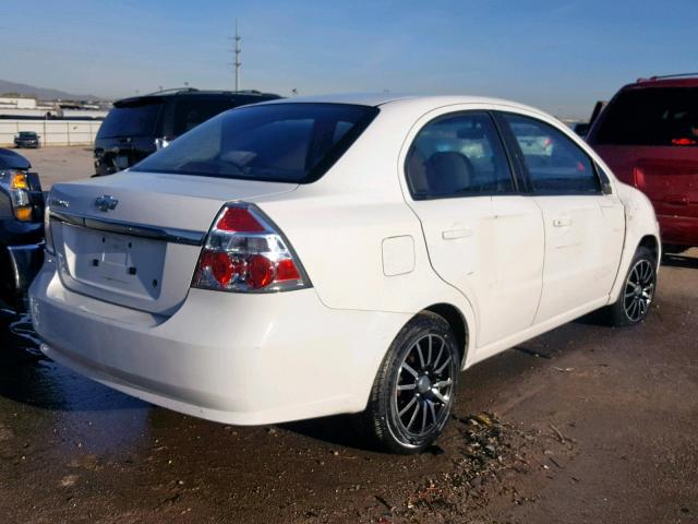KL1TD56687B130401 - 2007 CHEVROLET AVEO BASE თეთრი ფოტო 4