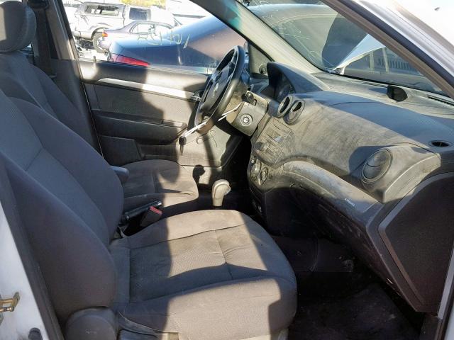 KL1TD56687B130401 - 2007 CHEVROLET AVEO BASE თეთრი ფოტო 5