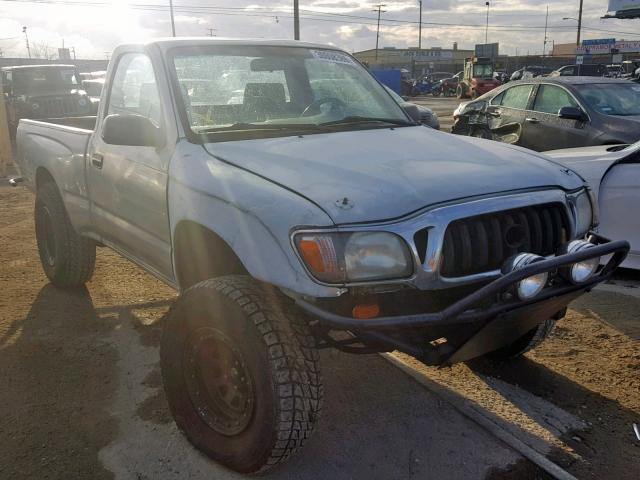 5TENL42N01Z819377 - 2001 TOYOTA TACOMA SILVER photo 1