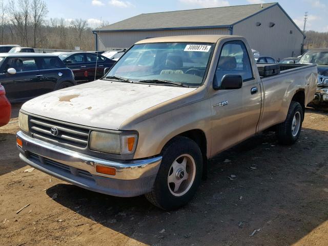 JT4VD10BXP0002611 - 1993 TOYOTA T100 1 TON TAN photo 2