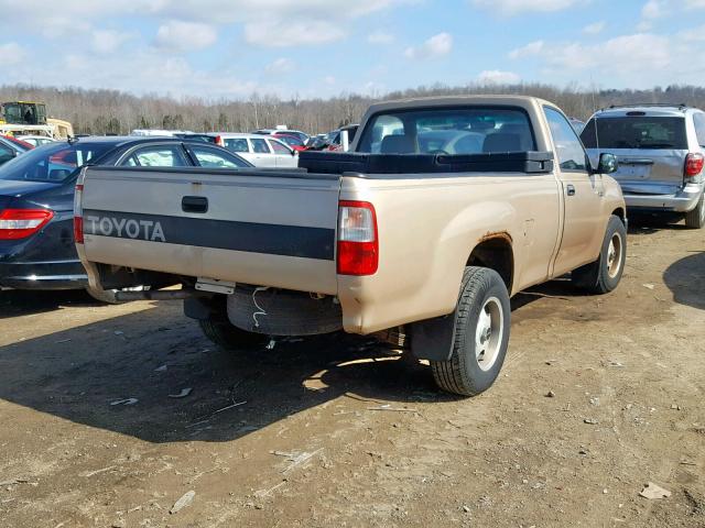 JT4VD10BXP0002611 - 1993 TOYOTA T100 1 TON TAN photo 4