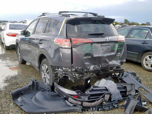 JTMRJREV4HD142448 - 2017 TOYOTA RAV4 HV LE GRAY photo 3