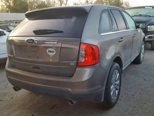 2FMDK4KC2DBC22324 - 2013 FORD EDGE LIMIT SILVER photo 4