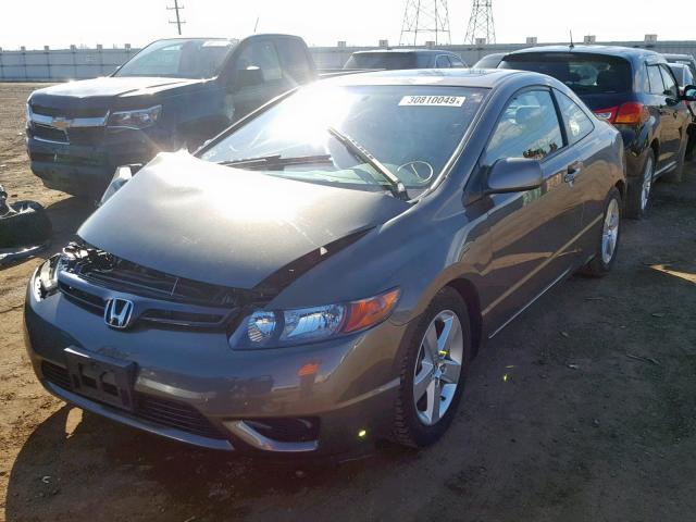 2HGFG12908H541520 - 2008 HONDA CIVIC EXL GRAY photo 2