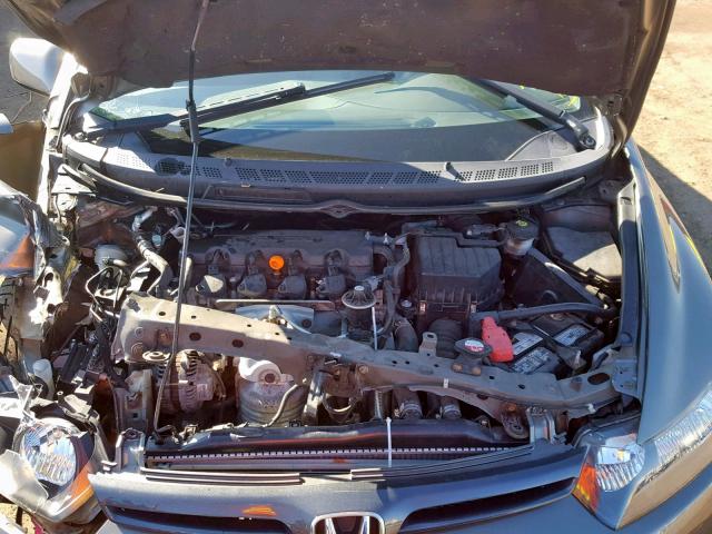 2HGFG12908H541520 - 2008 HONDA CIVIC EXL GRAY photo 7