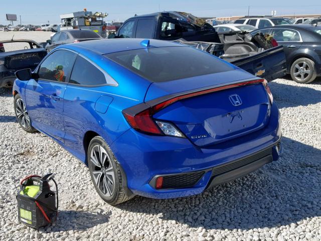 2HGFC3B77HH355611 - 2017 HONDA CIVIC EXL BLUE photo 3