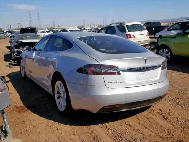 5YJSA1E28GF156496 - 2016 TESLA MODEL S فضي صورة 3