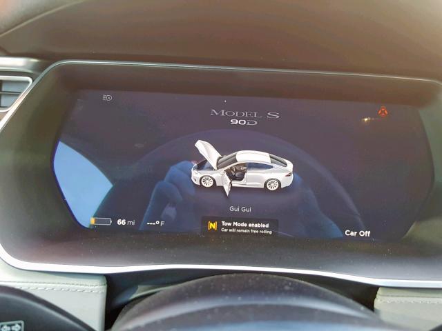 5YJSA1E28GF156496 - 2016 TESLA MODEL S فضي صورة 8