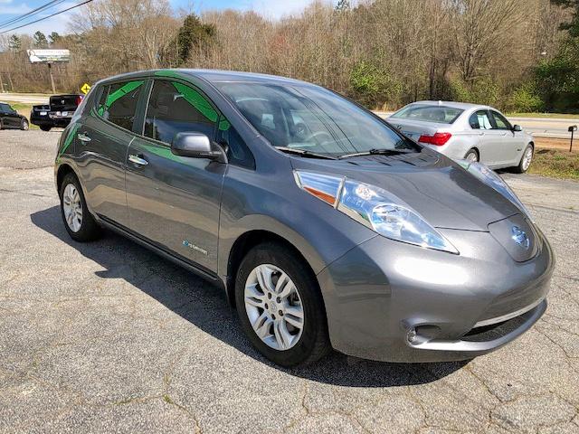 1N4AZ0CPXEC337306 - 2014 NISSAN LEAF S GRAY photo 1