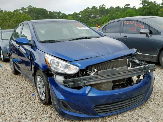 KMHCT5AE4HU311667 - 2017 HYUNDAI ACCENT SE BLUE photo 1