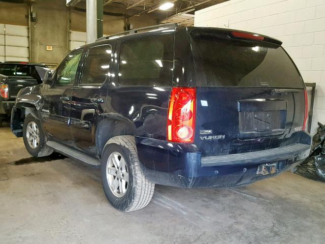 1GKFK13078J200535 - 2008 GMC YUKON BLUE photo 3