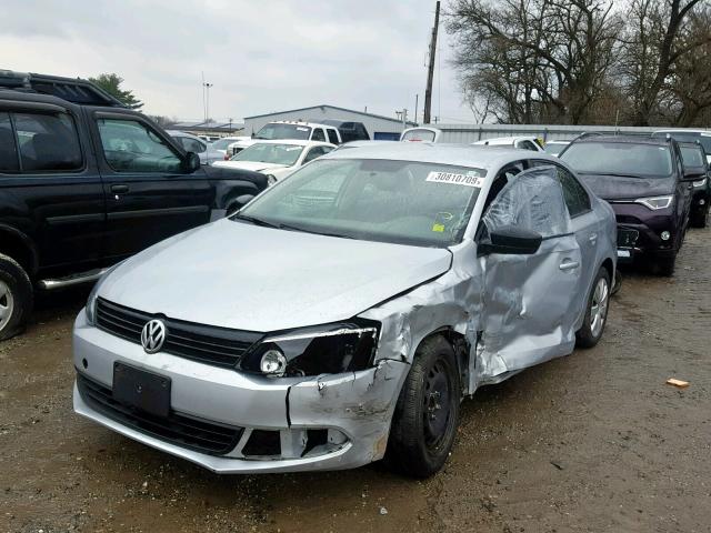 3VWLL7AJ4EM302445 - 2014 VOLKSWAGEN JETTA TDI SILVER photo 2