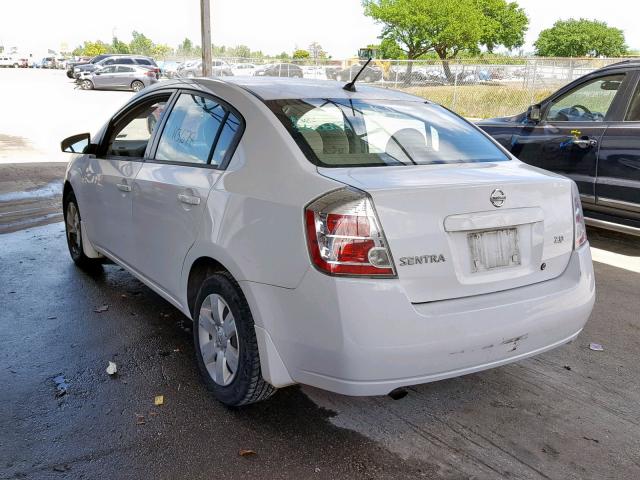 3N1AB61E17L678655 - 2007 NISSAN SENTRA 2.0 WHITE photo 3