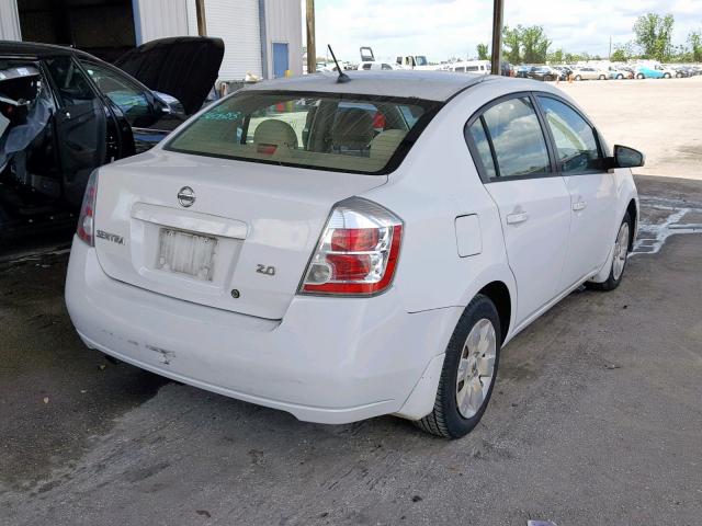 3N1AB61E17L678655 - 2007 NISSAN SENTRA 2.0 WHITE photo 4