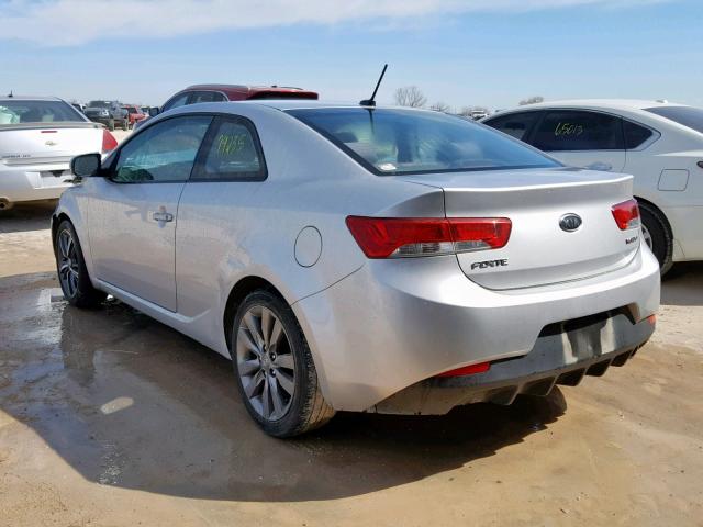 KNAFW6A38D5657204 - 2013 KIA FORTE SX SILVER photo 3