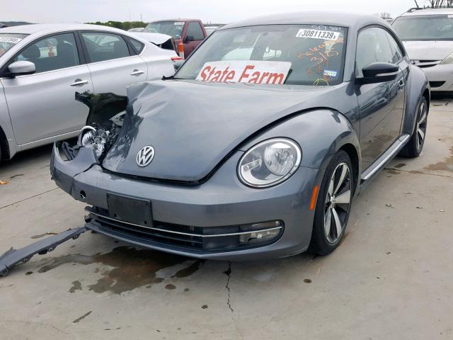 3VWVA7AT3CM641632 - 2012 VOLKSWAGEN BEETLE TUR GRAY photo 2