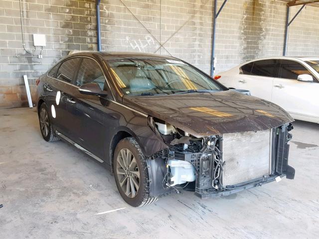 5NPE34AF5FH126339 - 2015 HYUNDAI SONATA SPO BROWN photo 1