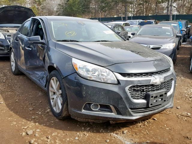1G11H5SL0EF125787 - 2014 CHEVROLET MALIBU LTZ ნაცრისფერი ფოტო 1