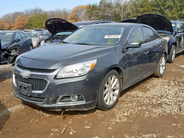 1G11H5SL0EF125787 - 2014 CHEVROLET MALIBU LTZ ნაცრისფერი ფოტო 2