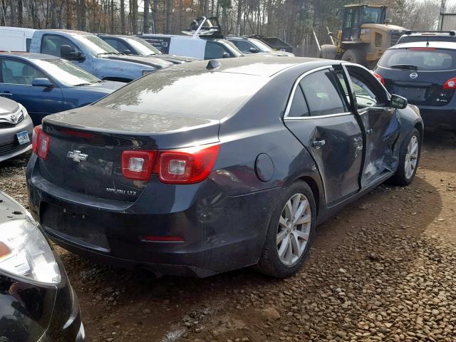 1G11H5SL0EF125787 - 2014 CHEVROLET MALIBU LTZ ნაცრისფერი ფოტო 4