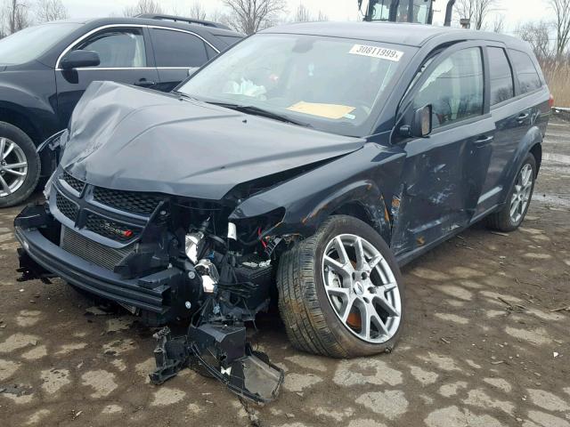 3C4PDCEG9JT369891 - 2018 DODGE JOURNEY GT CHARCOAL photo 2