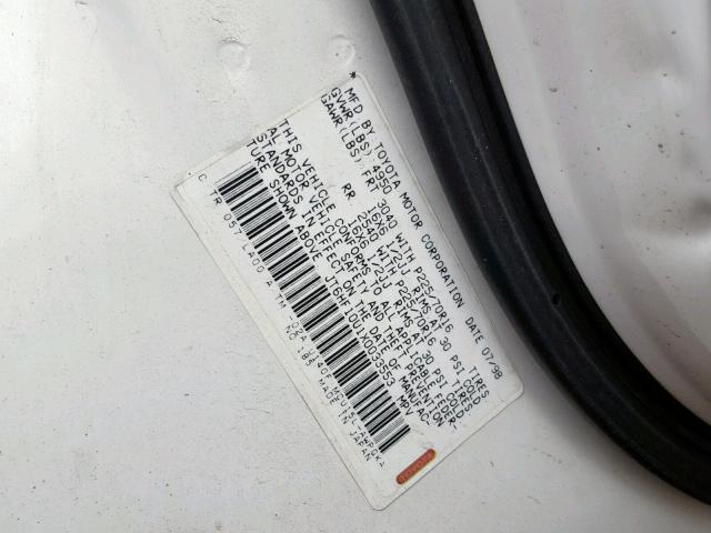 JT6HF10U1X0033553 - 1999 LEXUS RX 300 WHITE photo 10