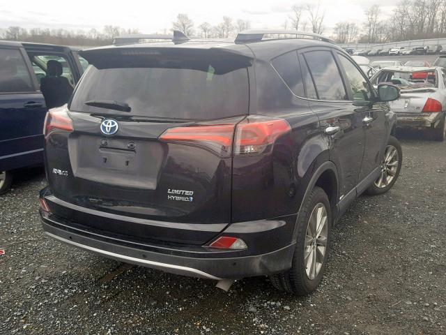 JTMDJREV9JD169127 - 2018 TOYOTA RAV4 HV LI BLACK photo 4