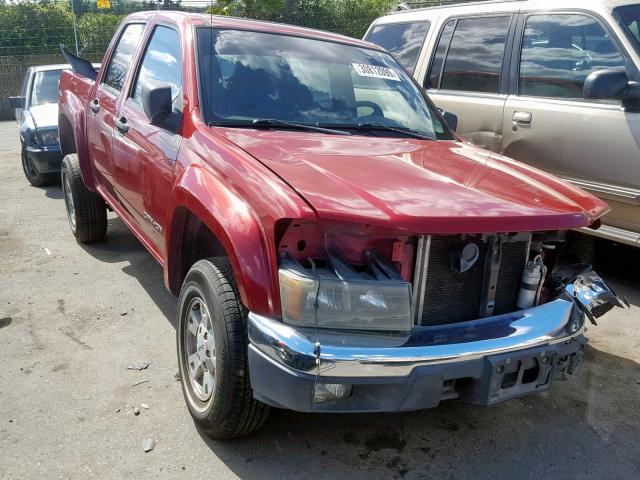 1GTDS136158205644 - 2005 GMC CANYON RED photo 1