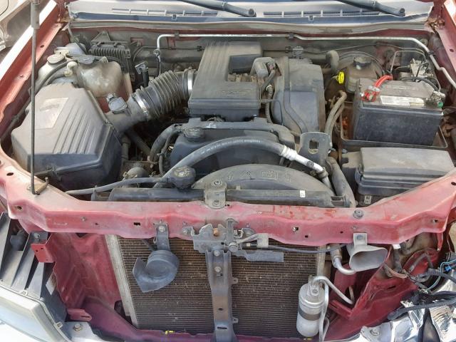 1GTDS136158205644 - 2005 GMC CANYON RED photo 7