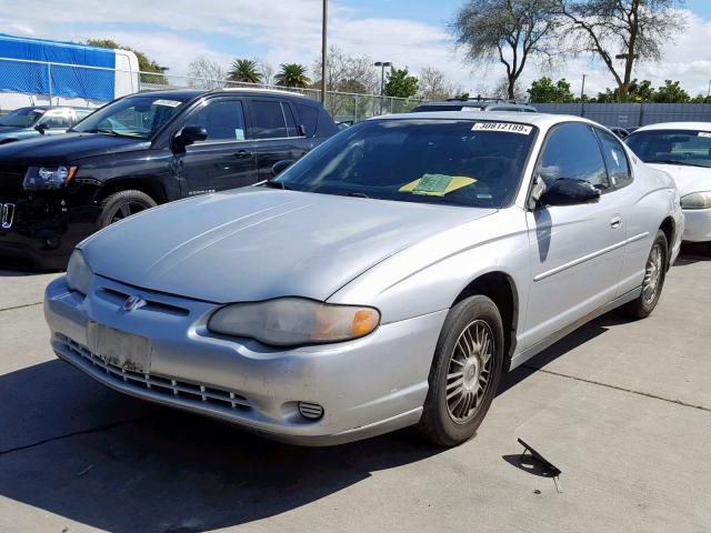 2G1WW12E129107809 - 2002 CHEVROLET MONTE CARL SILVER photo 2