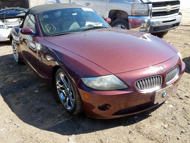 4USBT53595LU10123 - 2005 BMW Z4 3.0 BURGUNDY photo 1